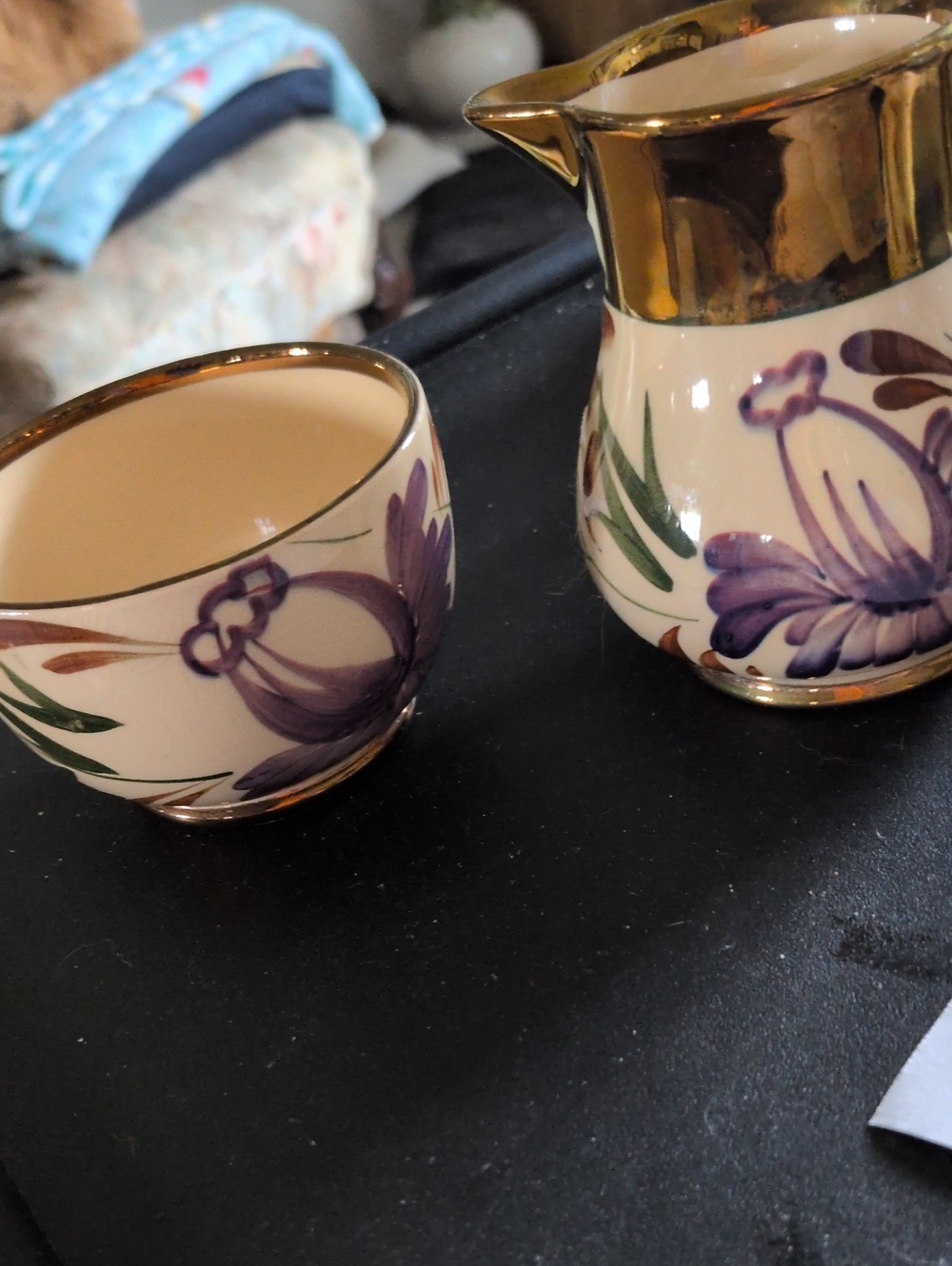 Vintage Wade England Creamer And Matching Open sugar Set.
